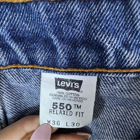 Levis 550 Vintage 90’s Men’s Relaxed Fit Jean Pants Sz 36x30 - Picture 11 of 14